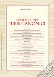 Ephemerides Iuris canonici (2022). Vol. 1 libro