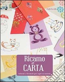 Ricamo su carta libro di Cervella Carla