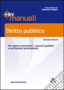 Diritto pubblico libro di Monaciliuni Marta