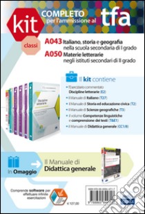 TFA. Classi A043-A050 per prove scritte e orali. Manuale di teoria ed esercizi. Italiano, storia... nella scuola media... Kit completo. Con software di simulazione libro