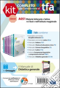 TFA. Classe A051 per prove scritte e orali. Manuale di teoria ed esercizi per le materie letterarie e latino nei Licei. Kit completo. Con software di simulazione libro