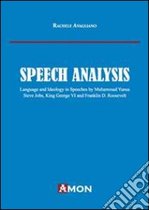 Speech analysis libro di Avagliano Rachele