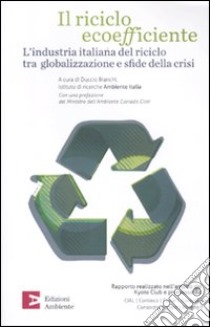 Il riciclo ecoefficiente. L'industria italiana del riciclo tra globalizzazione e sfide della crisi libro di Bianchi D. (cur.)