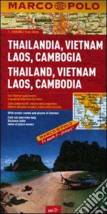 Thailandia, Vietnam, Laos, Cambogia 1:2.000.000. Ediz. multilingue libro