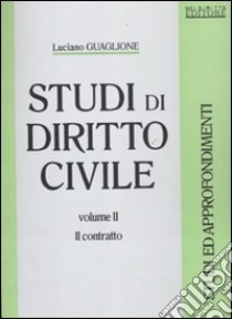 Studi di diritto civile (2) libro di Guaglione Luciano