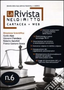 La rivista di Neldiritto (2012) (6) libro