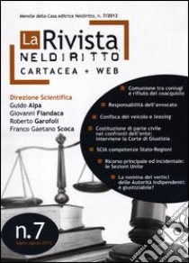 La rivista di Neldiritto (2012) (7) libro