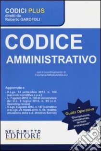 Codice amministrativo-Giurisdizione competenza termini processuali libro