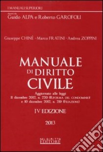 Manuale di diritto civile libro di Chinè Giuseppe - Fratini Marco - Zoppini Andrea