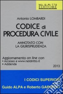 Codice di procedura civile. Annotato con la giurisprudenza. Con aggiornamento online libro di Lombardi Antonio