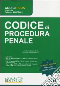 Codice di procedura penale-Termini di custodia cautelare libro