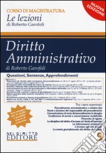 Diritto amministrativo (5) libro di Garofoli Roberto
