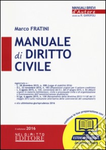 Manuale di diritto civile. Con aggiornamento online libro di Fratini Marco