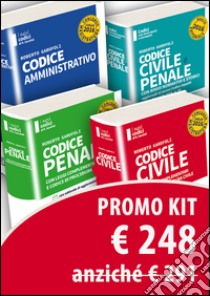 Kit 4 codici magistratura 2016 (Civile, penale, amministratico, civile+penale). Concorso magistratura. Con aggiornamento online libro di Garofoli Roberto