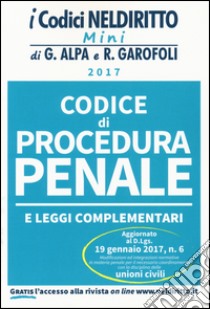 Codice di procedura penale e leggi complementari libro di Corbetta Federica G.