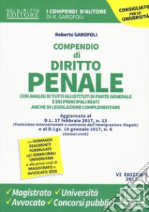 Compendio di diritto penale libro di Garofoli Roberto