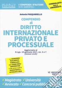 Compendio di diritto internazionale privato e processuale. Con Contenuto digitale per download e accesso on line libro di Pasquariello Antonio