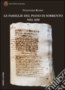 Le famiglie del piano di Sorrento nel 1650 libro di Russo Vincenzo