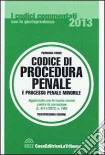 Codice di procedura penale e processo penale minorile libro