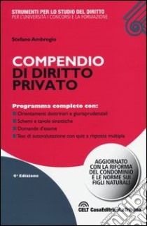 Compendio di diritto privato libro di Ambrogio Stefano