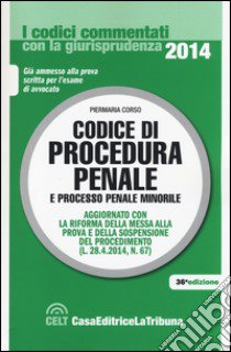 Codice di procedura penale e processo penale minorile libro