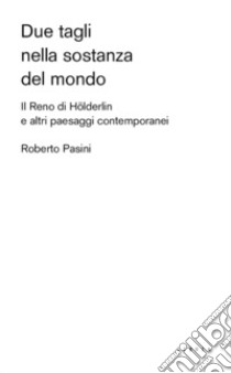 Due tagli nella sostanza del mondo. Il Reno di Hölderlin e altri paesaggi contemporanei libro di Pasini Roberto