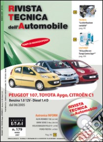 Toyota/Peugeot/Citroen Aygo/107/C1 1.0 12V benzina e 1.4 Diesel libro