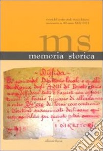 Memoria storica. Vol. 40 libro