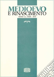 Medioevo e Rinascimento. Nuova serie (32) (2018). Vol. 29 libro