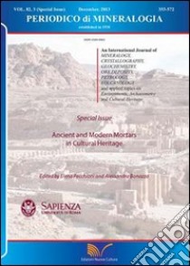 Periodico di mineralogia (2013). Vol. 82/3 libro di Gianfagna Antonio