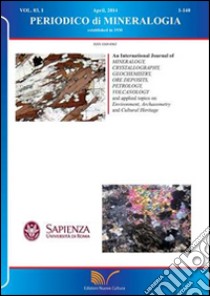 Periodico di mineralogia. Ediz. inglese (2014). Vol. 83 libro di Gianfagna Antonio