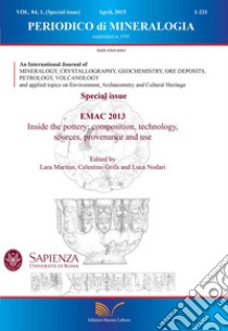 Periodico di mineralogia. Ediz. inglese (2015). Vol. 84 libro di Gianfagna Antonio