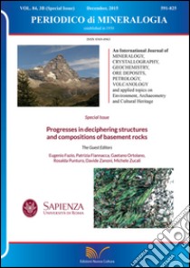 Periodico di mineralogia (2015). Ediz. inglese. Vol. 84 libro di Fazio Eugenio; Fiannacca Patrizia; Ortolano Gaetano