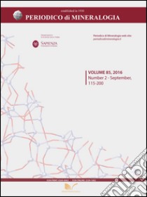 Periodico di mineralogia . Vol. 85 libro di Ballirano Paolo