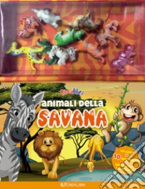 Animali della savana. Ediz. a colori. Con 10 animaletti in plastica. Con Poster libro