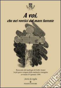 A voi, che nei vortici del mare furente. Resoconto del naufragio di Golfo Aranci la più grave sciagura della marineria viareggina avvenuta il 9 gennaio 1896 libro di Terra di Viareggio (cur.)