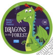 Dragons in the forest. Ediz. a colori. Con puzzle gigante libro di Gaule Matteo