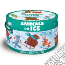 Animals on ice. Ediz. a colori. Con puzzle: puzzle libro di Gaule Matteo; Tomè Ester