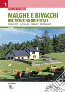 Malghe e bivacchi del Trentino orientale. Escursioni, alpinismo, ferrate, passeggiate. Vol. 1 libro di Navarini Luciano