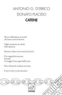 Catene libro di D'Errico Antonio G.; Placido Donato