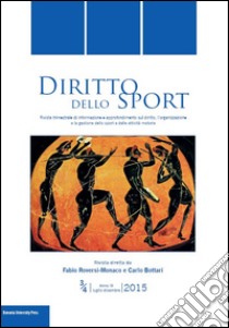 Diritto dello sport (2015) vol. 3-4 libro