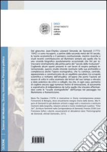 Libertà, progresso e decadenza. La storiografia di Sismondi libro di Casalena Maria Pia