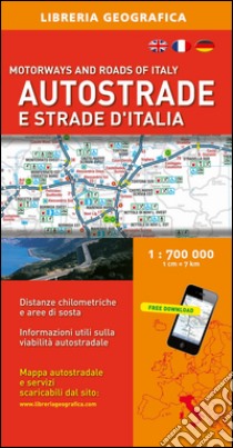 Autostrade e strade d'Italia 1:700.000 libro