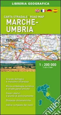 Marche-Umbria 1:200.000 libro