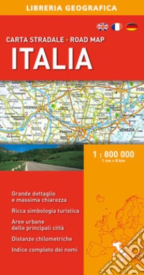 Italia 1:800.000. Carta stradale libro