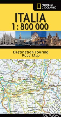 Italia National Geographic 1:800.000 libro