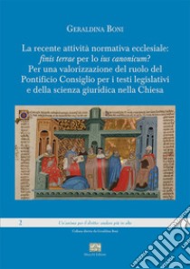 Recente normativa ecclesiale libro di Boni