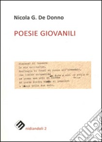 Poesie giovanili libro di De Donno Nicola G.