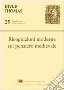 Ricognizioni moderne sul pensiero medievale libro