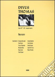 Divus Thomas (2015). Vol. 2: Non essere libro